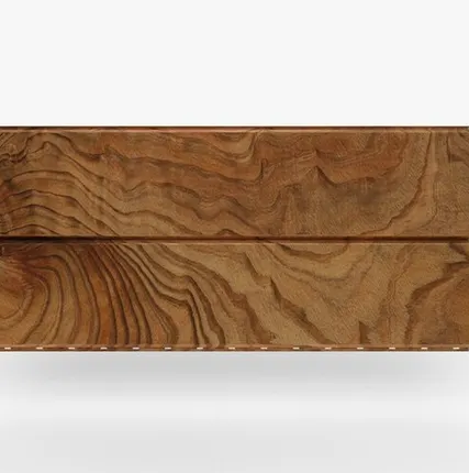 Фото №0 Сайдинг Металлический сайдинг «Евробрус» покрытие 3D золотой тик Россия, эконом, 0.4-0.45 мм