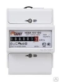 Фото №0 Счетчик 1-ф (5- 60А) электрон., 1Т, 1.0, УО (модульный) НЕВА 103 1SO Тайпит