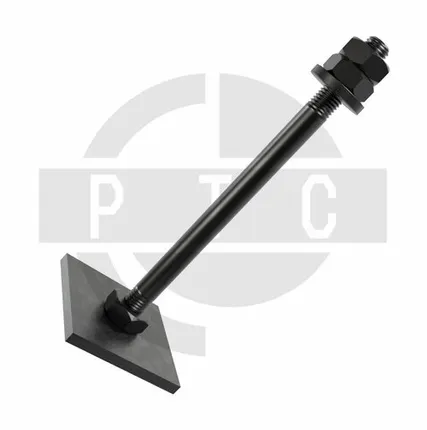 Фото №0 Болт фундаментный тип 2.1 М24х600 мм ГОСТ 24379.1-2012 с анкерной плитой