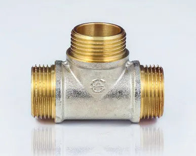 фото Тройник латунный наружная резьба, 1/2" Aquasfera 9010-01