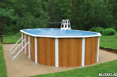 фото Бассейн Atlantic pool овальный Esprit-Big размер 10,0х5,5х1,32 м