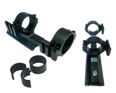 фото Моноблок Weaver с выносом (D-30 мм) с боковыми планками, индикатор уровня, компас