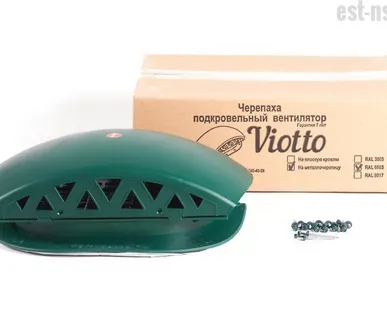 фото Вентилятор подкровельный Viotto (черепаха), Зелёный