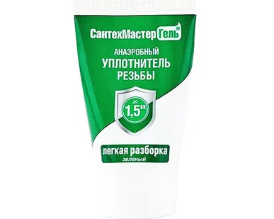 фото Герметик-гель анаэробный Сантехмастер 15гр зеленый