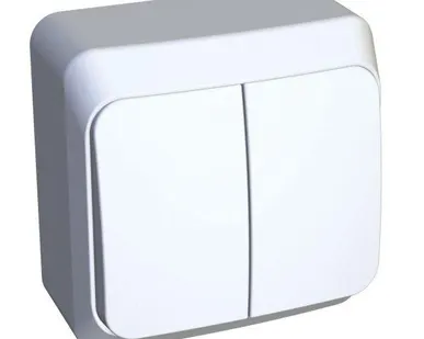 фото Выключатель 2-кл. ОП Этюд 10А IP20 с подсветкой бел. SchE BA10-006B