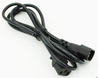 фото Кабель питания монитор-компьютер IEC 320 C13 - IEC 320 C14 (3x0.75), 1.8 м