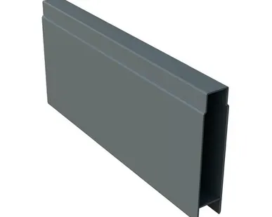 фото Заборный алюминиевый профиль