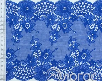 фото Кружево стрейч IS-244 180мм И, электрик (синий)