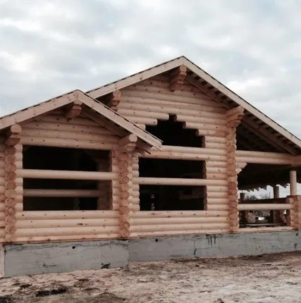 Фото №0 Проект дома из оцилиндрованного бревна