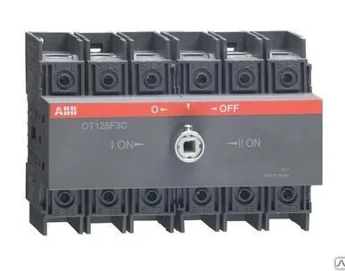 фото Рубильник реверсивный (перекидной) OT 63 F3C 63A ABB