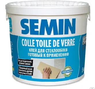 фото Клей для стеклообоев, стеклотканей, флизелина COLLE TDV SEMIN / 10 кг.