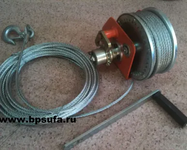 фото Лебедка ручная барабанная JHW 2т 40м