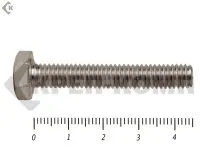 Фото №0 Болты с полной резьбой, нержавеющие DIN933 А2 6х 45 (100 шт)