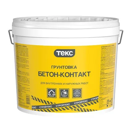 Фото №0 Грунт Бетон-контакт адгезионный акрилатный СТРОЙТЕКС 12 кг