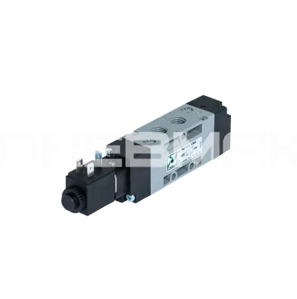 Фото №0 T424.52.0.1.B05 - Распределитель пневматический с электромагнитным управлением 5/2, G1/4", 1050нл/мин, технополимер, ЭлПнУправление - пружина, 24V DC
