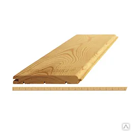 Фото №0 Вагонка (лиственница) "Штиль", сорт Э 14х116х4000х10шт.