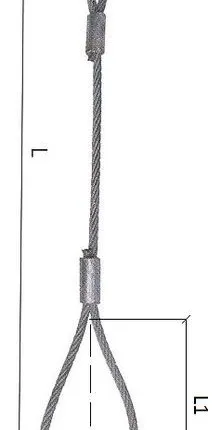 Фото №0 Строп канатный универ. петлевой УСК1 (СКП1) (опрессовка втулкой) 9,0м 3,2т