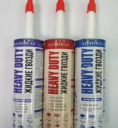 Фото №0 Гвозди жидкие Адмирал прозрачный для ПС и зеркал 300 мл туба