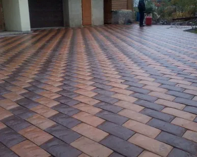 фото Тротуарная плитка Английский булыжник.
