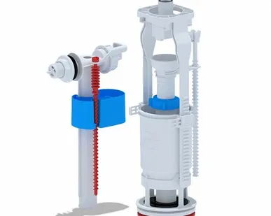 фото Комплект для унитаза боковой 1/2 с хромированной кнопкой "Ани" WC6050M (Арматура)