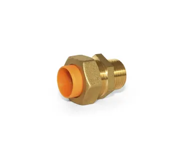 фото Муфта газовая 15-1/2" нар. резьба для гофрированной трубы Lavita