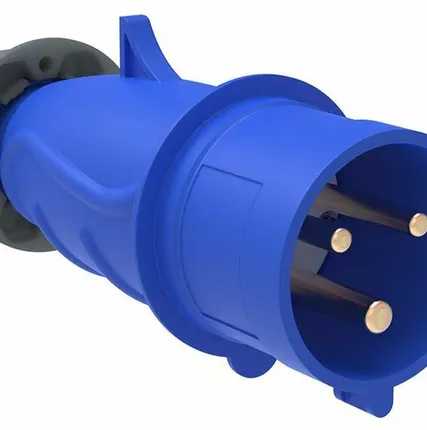 Фото №0 Вилка силовая 1-ф., 16А, 220В, IP44 (3-п) MAGNUM PSN0...