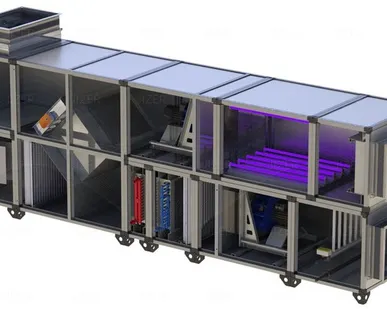 фото Монтаж центрального кондиционера (приточная установка с охлаждением) до 3000 м3/ч