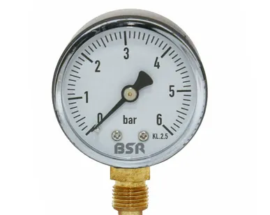 фото Манометр BSR 6 бар, 1/4 ", Ø 50, аксиальный ZOTA