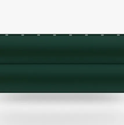 Фото №0 Сайдинг Металлический сайдинг «Бревно» 0.47-0.50 мм RAL 6005, Зеленый мох