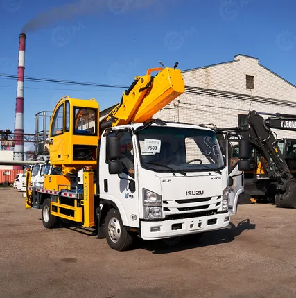 Фото №1 Автовышка VIGRUS GKS28 на шасси ISUZU 4Х2 дв 94kw, высота подъёма 28м