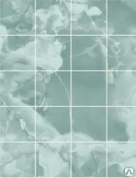 фото Панель ХДФ Малахит морская волна ПО рустованная 1220*2440