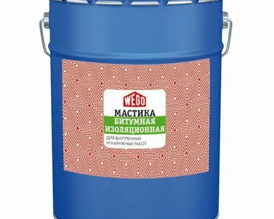 фото Мастика резино-битумная (МРБ)ТМ WEGO, 25 кг