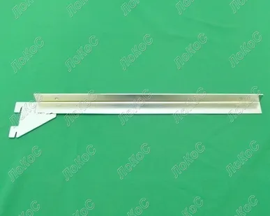 фото Полкодержатель для стеклянных полок, Г-образный (пара) L=400мм, хром