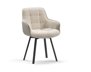 фото Стул Спин Velutto пепел, черный