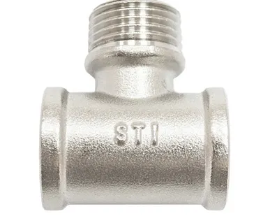 фото Тройник ½" В-Н-В никелированный