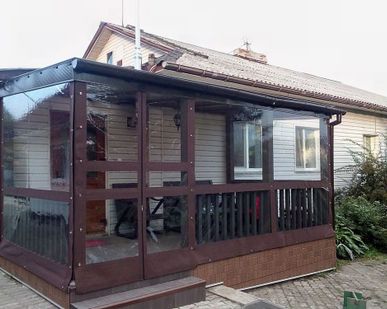 фото Веранды ПВХ, оконная плёнка