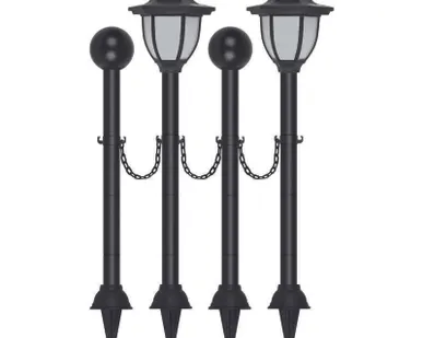 фото Светильник садовый USL-S-181/PT720 LANTERN IP44 солнечная батарея SET02 (уп.2шт) Uniel UL-00003132