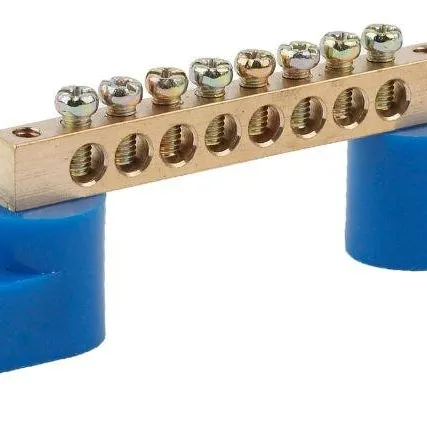 Фото №0 Шина N "ноль" на двух угловых изоляторах ШНИ-6х9-8-У2 NO-222-56 син. (уп.10шт) Эра Б0033436