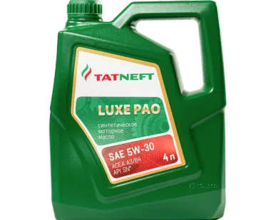 фото Масло моторное синтетическое Татнефть Luxe PAO 5W-30 4 л 5W-30