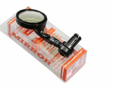 фото Зеркала Trix Зеркало заднего вида DX-3200B, крепл/ в торец руля, панорамное, три плоскости регул/, Ø45мм, черный
