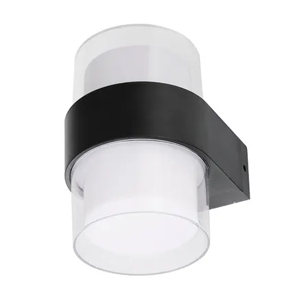 Фото №0 Светильник уличный настенный накладной светодиодный ULU-P22B-2x5W/4000K IP65 BLACK 10Вт 230В 4000К корпус черный TM Uniel