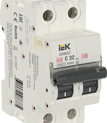 Фото №0 IEK ARMAT Авт. выкл. M06N 2P C 32А IEK