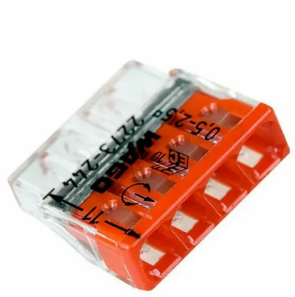 Фото №0 Wago 2273-xxx - клеммы для быстрого монтажа электропроводки с пастой (2273-244 - 4 контакта)