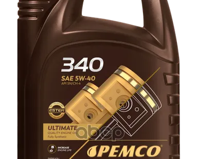 фото PEMCO 5W-40 Sn/Ch-4, A3/B4 4Л (Синт. Мотор. Масло)