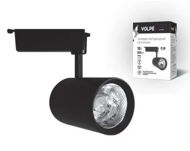 фото Светильник трековый ULB-Q253 10W/NW/H BLACK Светильник светодиодный трековый. 10 Вт. 850Лм. Белый свет (4200К). Корпус черный. 6,5*14,5см. ТМ Volpe.