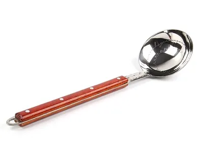 фото Половник для казана малый 3,5-8 л, с деревянной ручкой 40 см (GM)