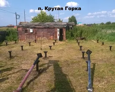 фото Винтовая свая (монтаж)