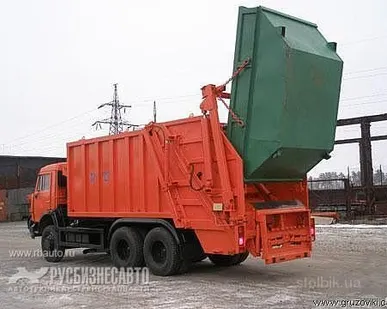 фото Мусоровоз КО-427-01 на шасси КамАЗ 65115 (c порталом) Евро3