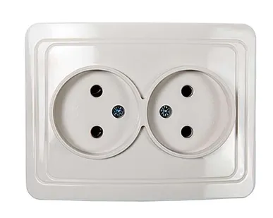 фото Розетка 2-м CLASSICO 2102 бел. ASD / IN HOME 4680005959914
