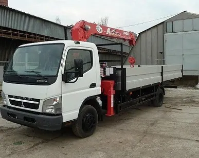 фото Бортовой автофургон Mitsubishi Fuso CANTER с КМУ Unic 374